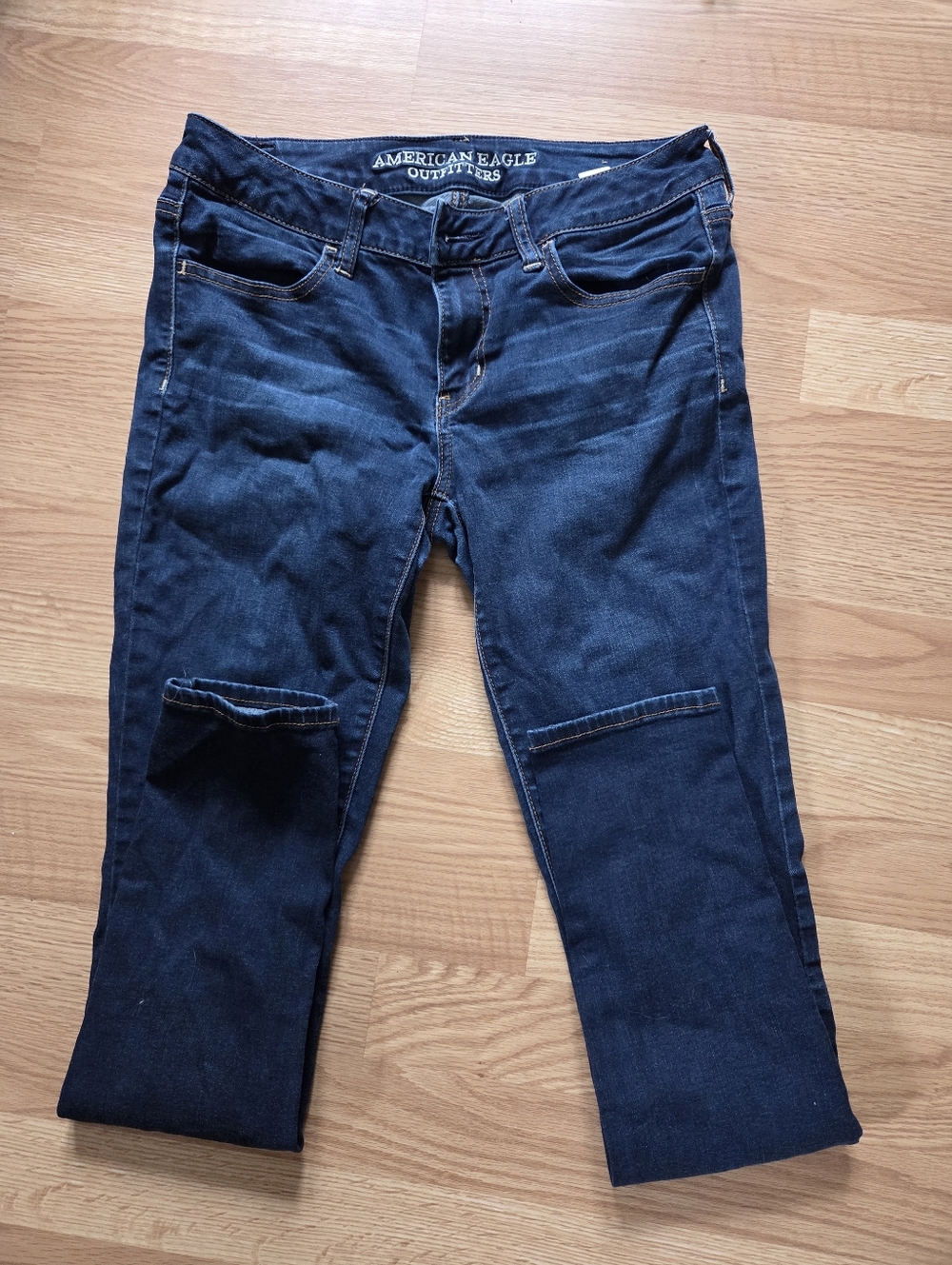 American Eagle Outfitters Deep Blue Skinny Jeans
